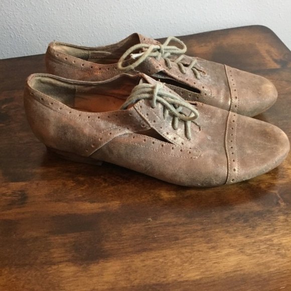 Fossil Shoes - Fossil Flats Lace Up Loafers 6.5